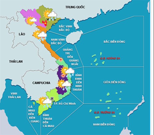 Thoi tiet 29/10: Nen nhiet Bac Bo ha nhanh, co noi 19 do